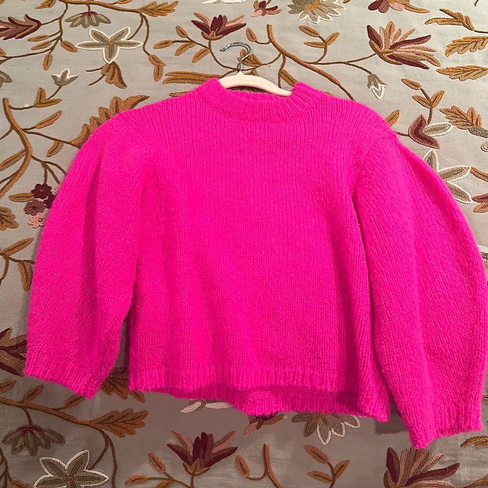 Tibi hot pink sweater size XS